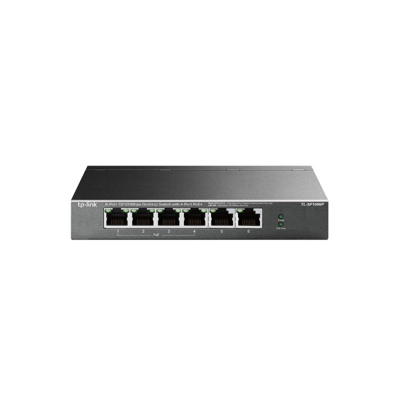 Switch 6 puertos tp link tl sf1006p 10