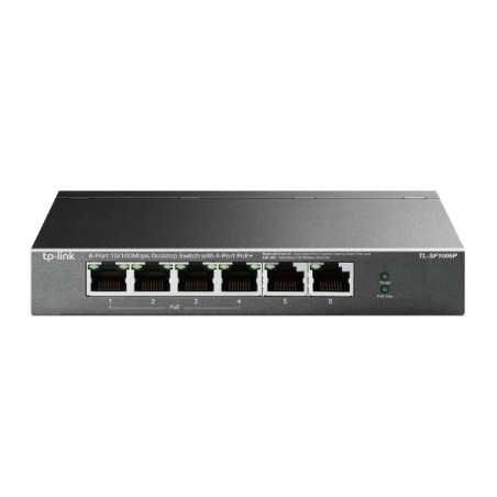 Switch 6 puertos tp link tl sf1006p 10