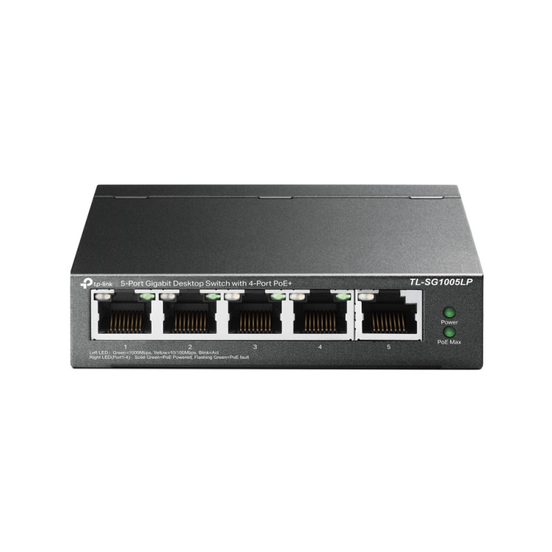 Switch 5 puertos tp link tl sg1005lp 10