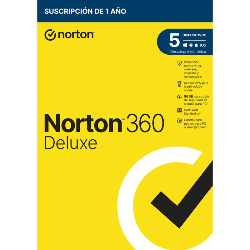 Antivirus norton 360 deluxe 50gb espanol