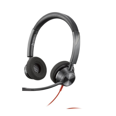 Auriculares poly estereo blackwire 3325 con