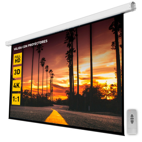Pantalla electrica proyeccion 100 pulgadas