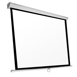 Pantalla manual videoproyector pared y techo