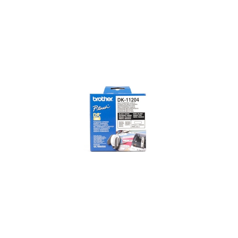 Etiquetas papel precortada brother dk11204 17