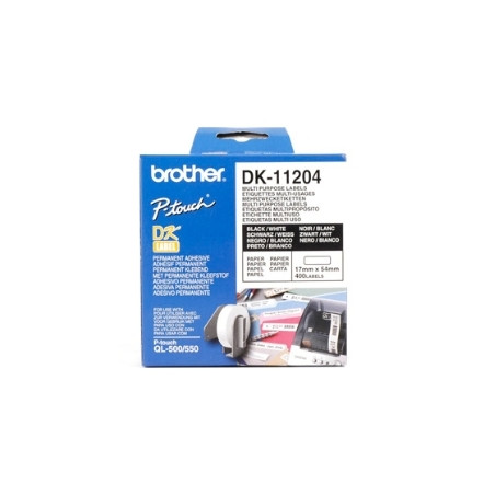 Etiquetas papel precortada brother dk11204 17