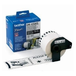 Etiquetas cinta continua brother blanca dk22205