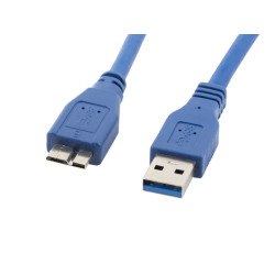 Cable usb lanberg 30 macho micro
