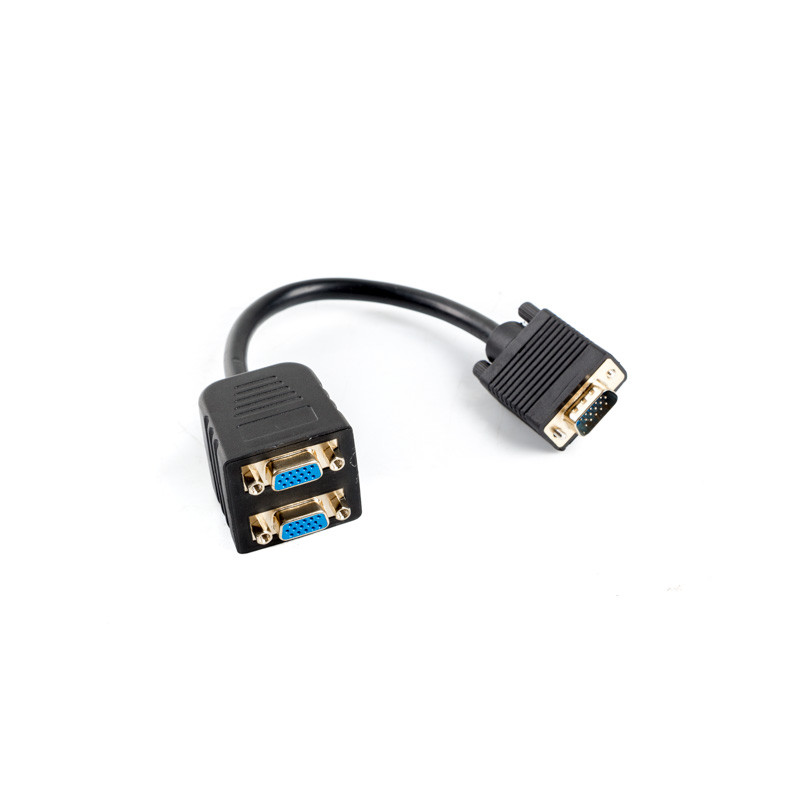 Adaptador lanberg vga vga x2 20cm