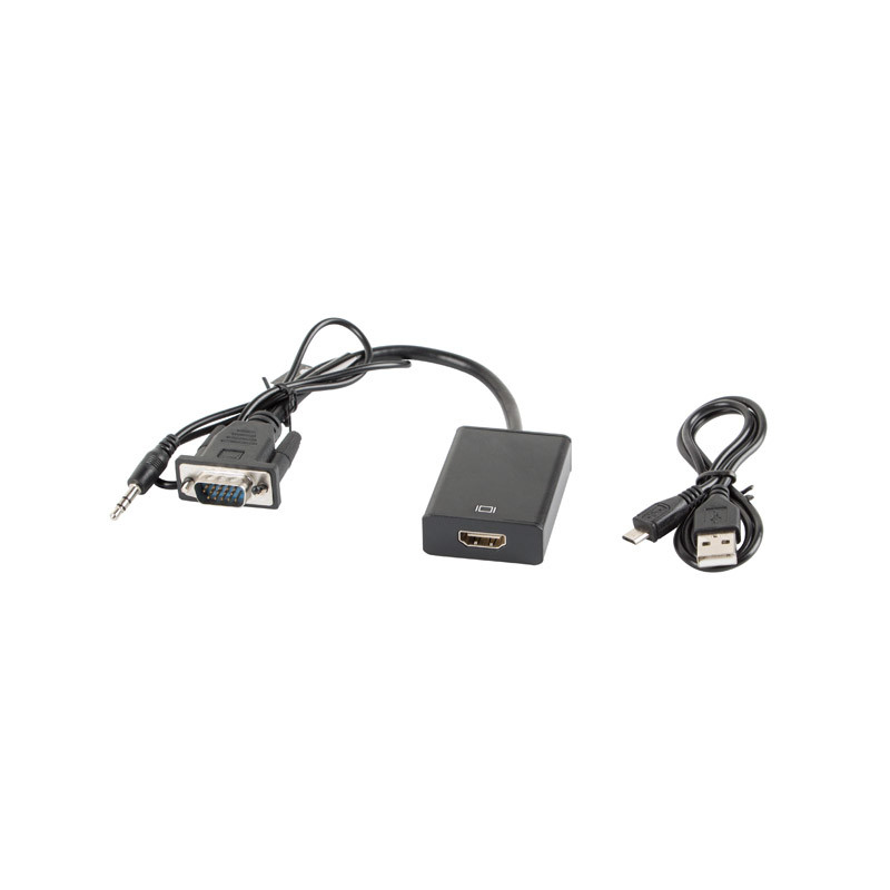 Adaptador lanberg vga machoaudio 35mm jack