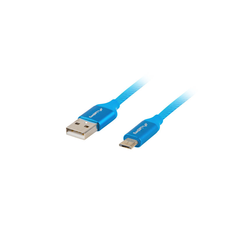 Cable usb lanberg 20 macho micro