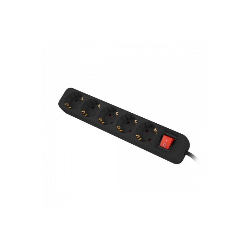 Regleta lanberg 5 tomas schuko con