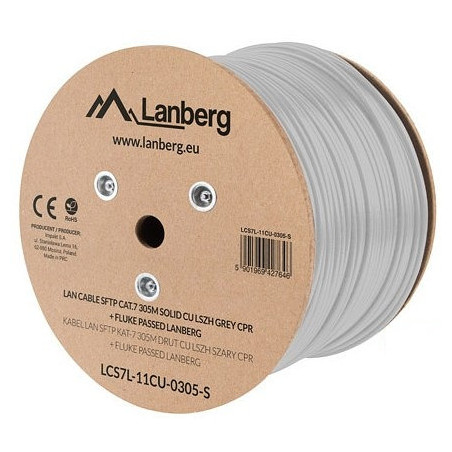Bobina cat7 lanberg sftp 305m solid