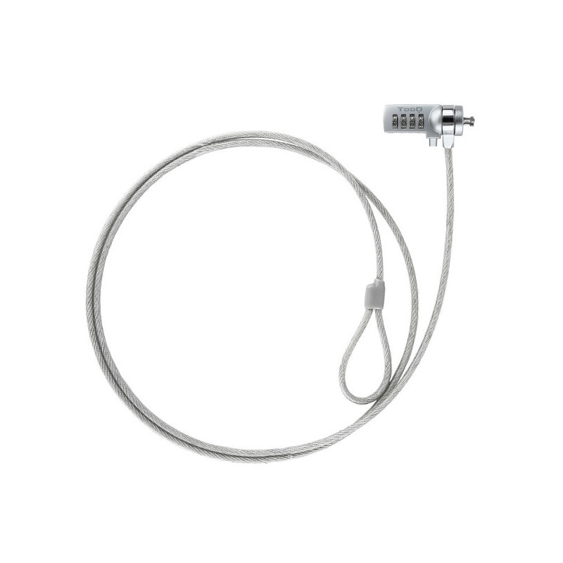 Cable seguridad tooq combinacion 15m ranura