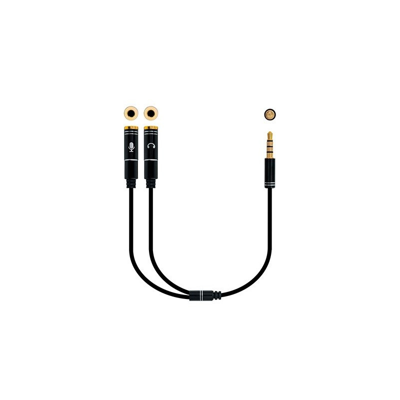 Cable audio 1xjack 35 to 2xjack 35 03m