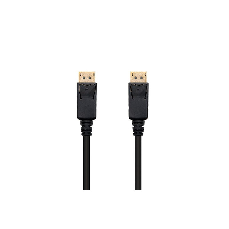 Cable displayport nanocable 2m macho macho negro
