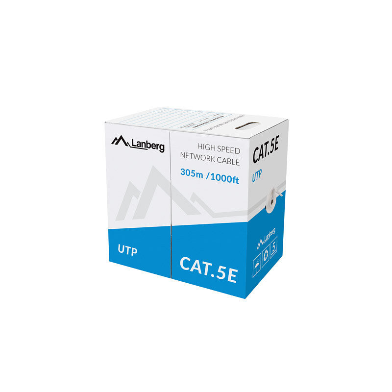 Bobina cat5e lanberg utp 305m rj45