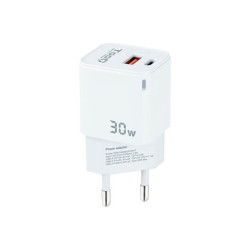 Cargador pared tooq doble usb c 