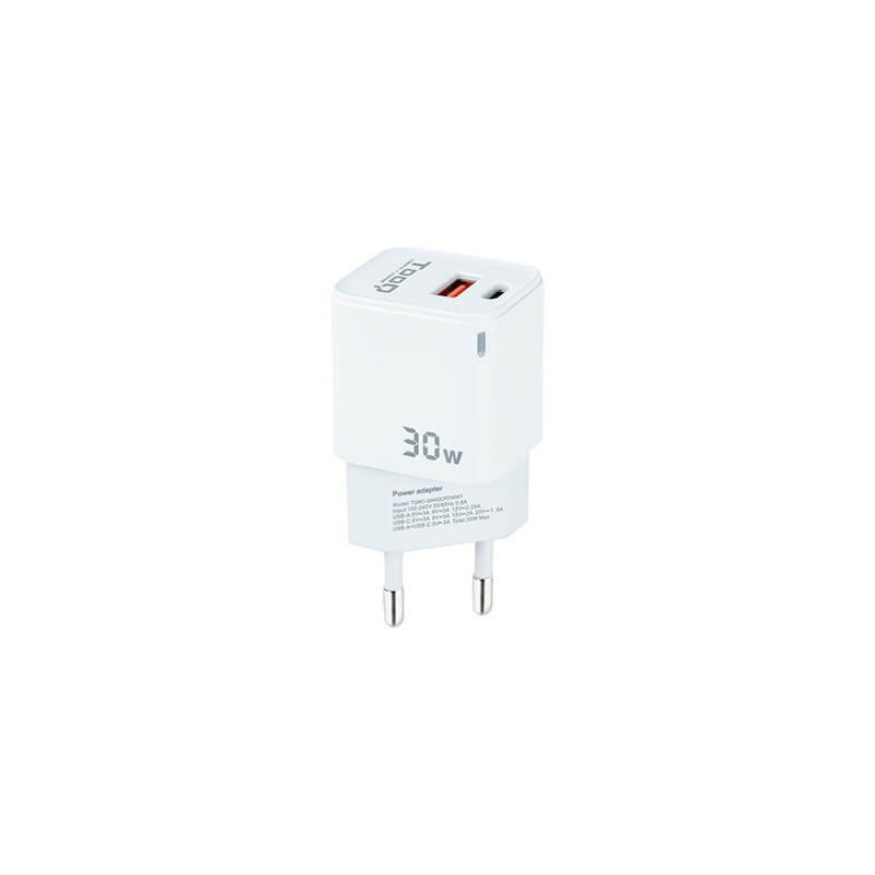 Cargador pared tooq doble usb c 