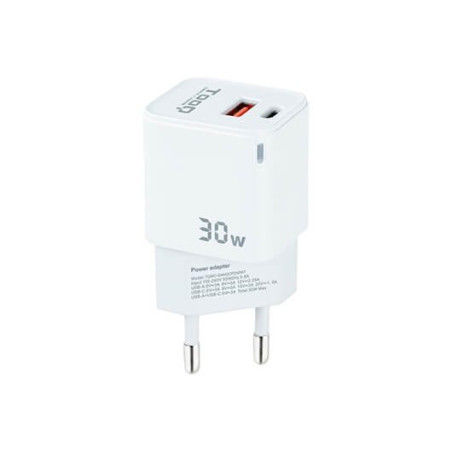Cargador pared tooq doble usb c 