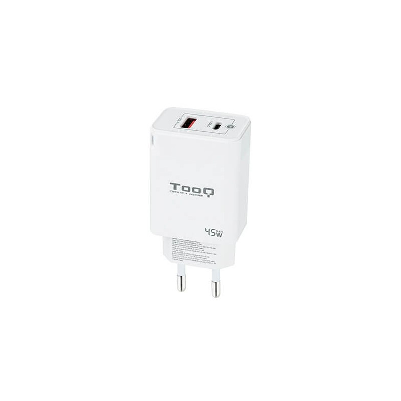 Cargador pared tooq doble usb c 