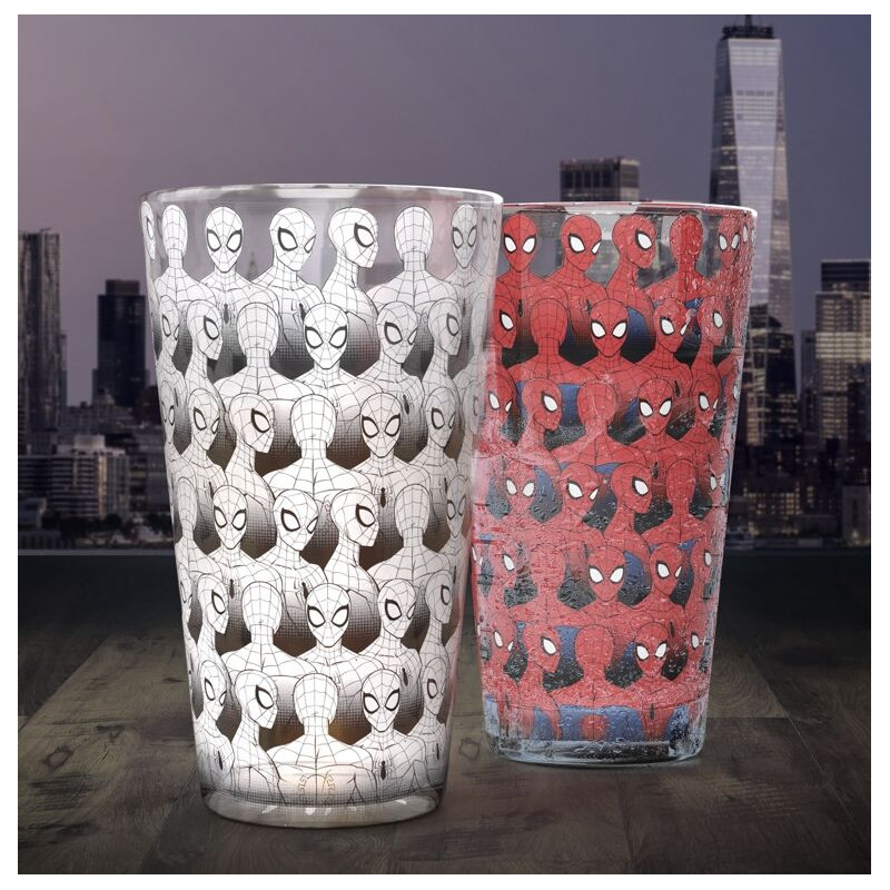Vaso con cambio color paladone spider man